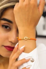 دستبند طلا مارشال قاب خزان - تصویر 2