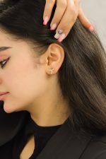 گوشواره طلا دافنه پاپیون گیفت - تصویر 2