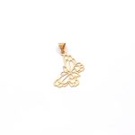 آویز طلا پروانه گری کینگ