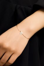 دستبند طلا ملدا گل دزیره - تصویر 2