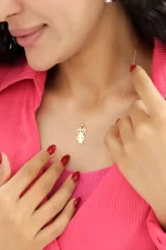آویز طلا خرگوش موچا - تصویر 2