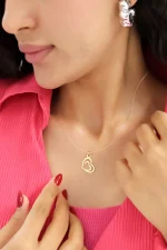 آویز طلا قلب لِستک - تصویر 2