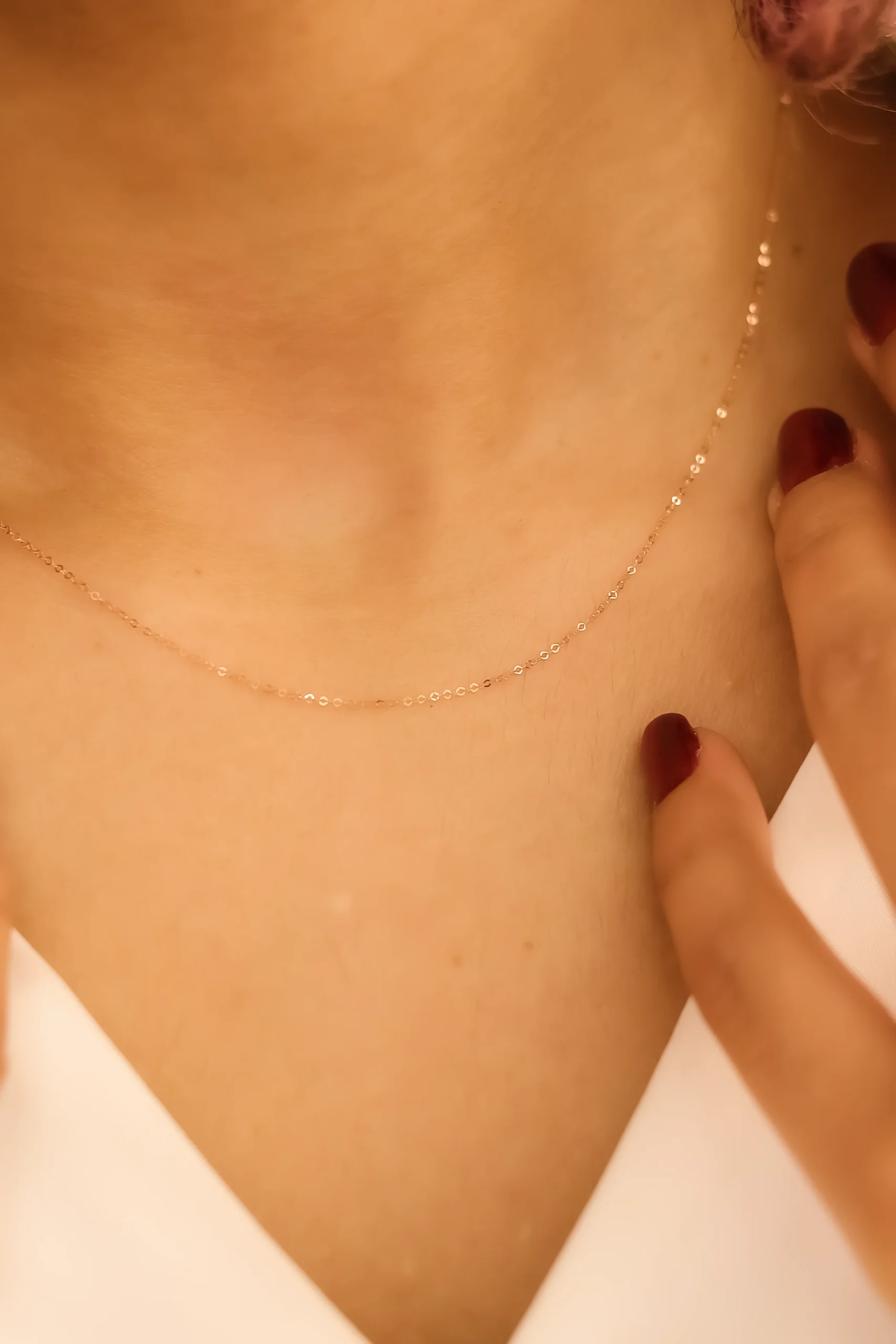 IMG_9787 زنجیر طلا فلامینگو Rose سوپرسبک 45cm - تصویر 3