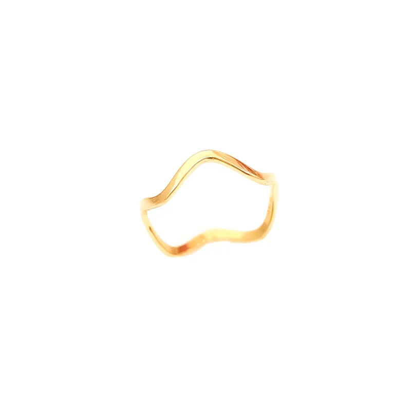 انگشتر طلا زیگزال King Wave - تصویر 1
