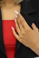 انگشتر طلا پروانه 3بعدی - تصویر 2