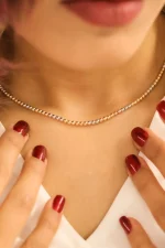 گردنبند طلا گوی فلورانس Three Colors