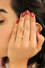 گوشواره طلا پروانه دزیره