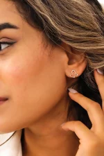 گوشواره طلا پروانه پلاس - تصویر 2