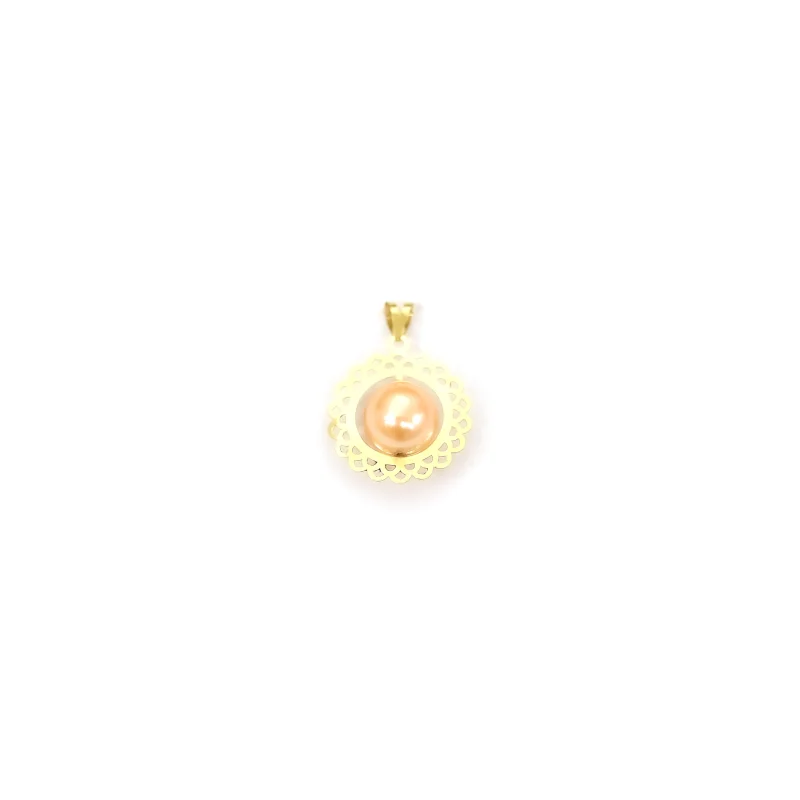 آويز طلا سوارفسکی اليزابت Peach - تصویر 1